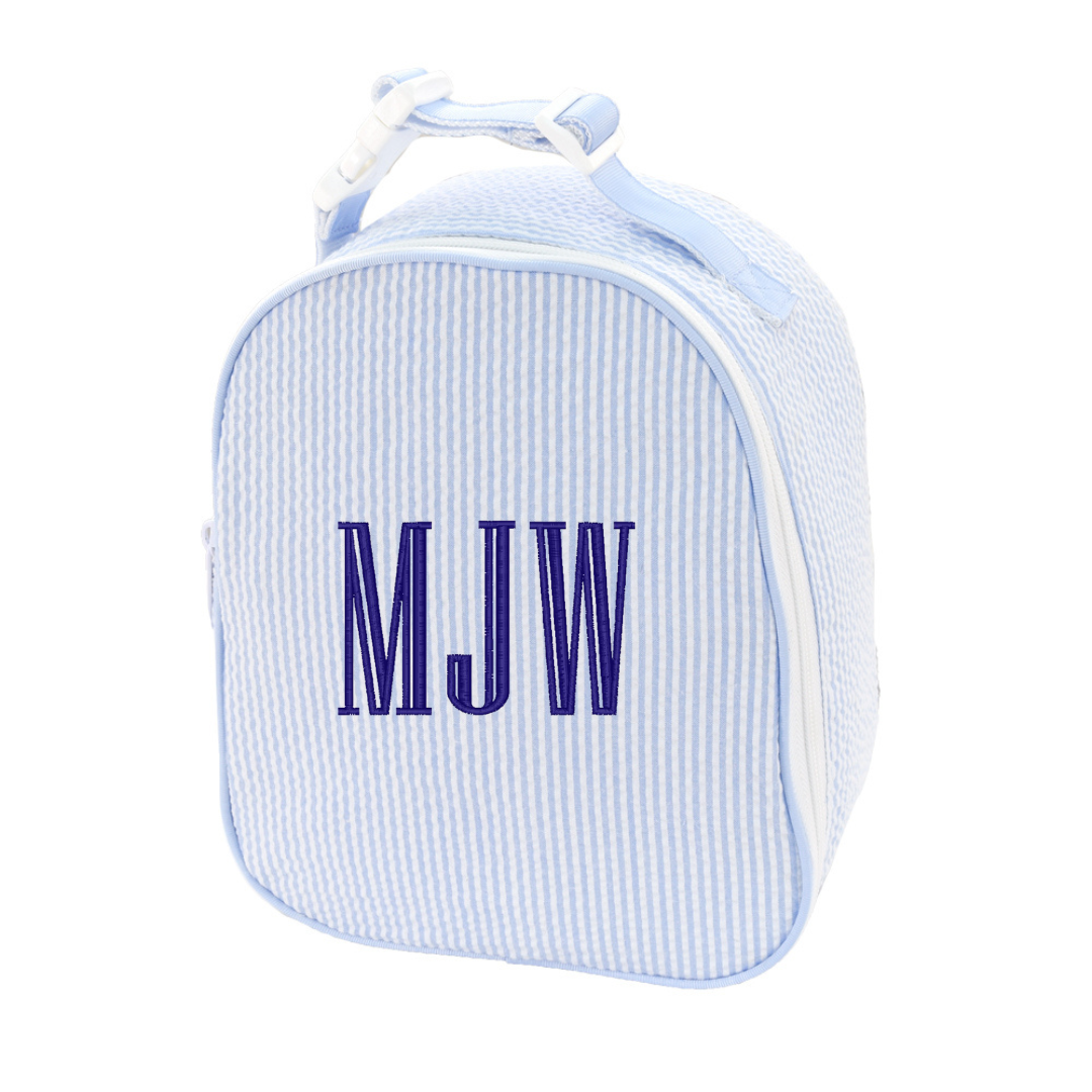 MINT Seersucker Lunchbox in Baby Blue