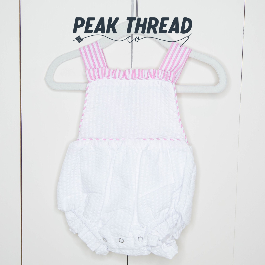 Seersucker Ruffle Sunsuit