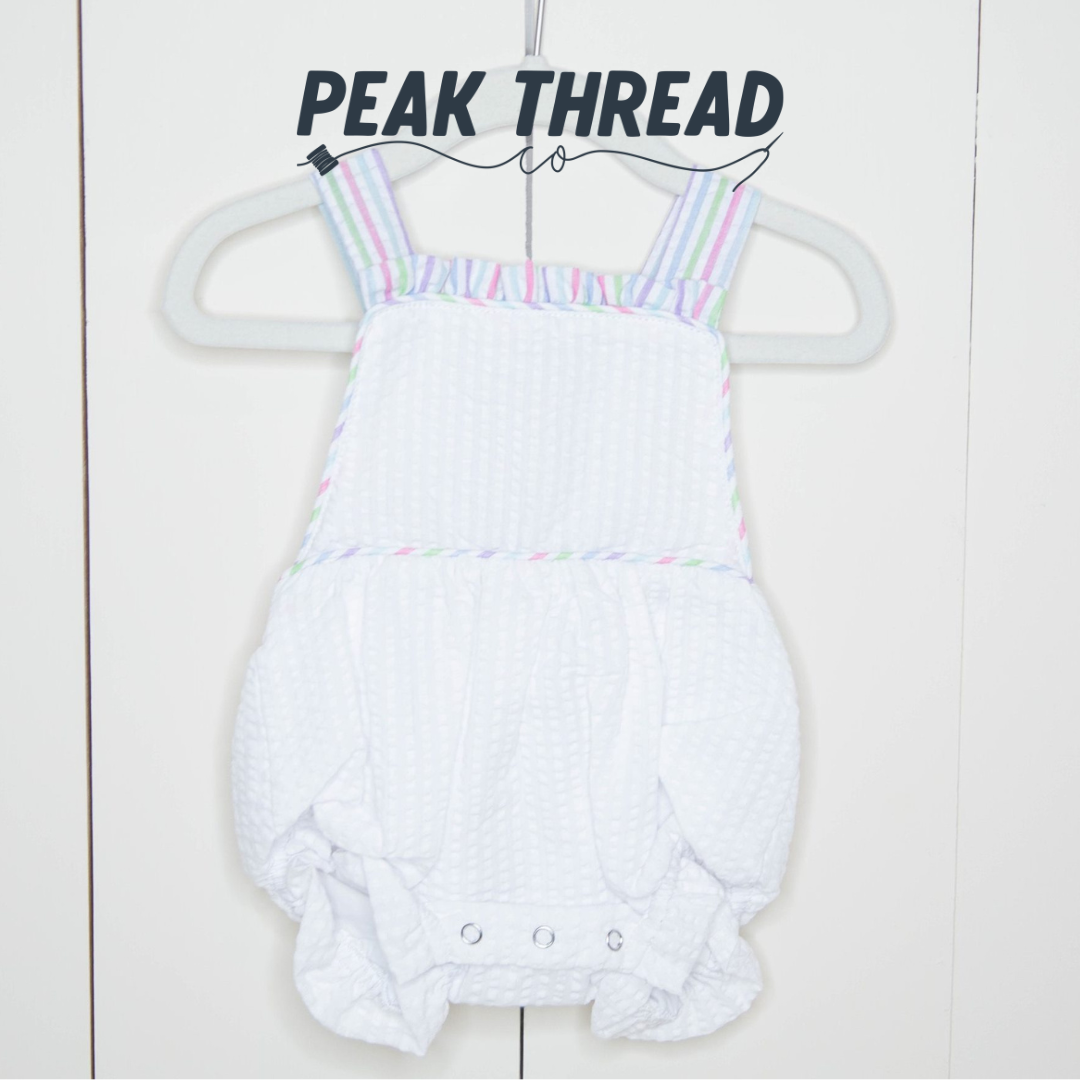 Seersucker Ruffle Sunsuit