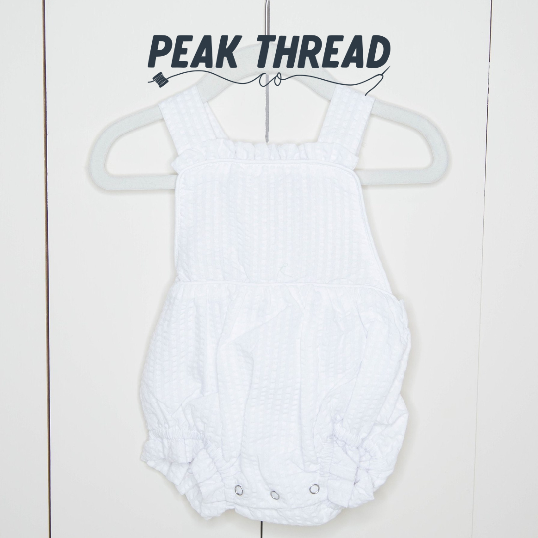 Seersucker Ruffle Sunsuit