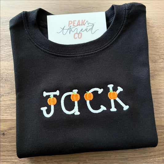 Spooky Pumpkin Letter Tee