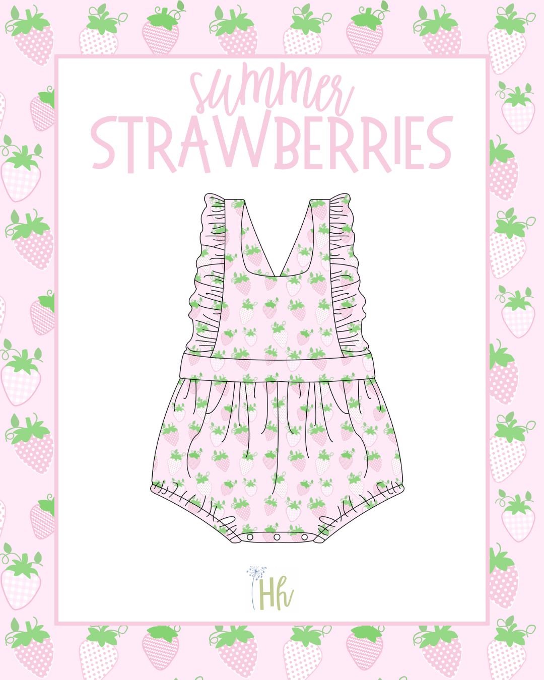 Summer Strawberries Sunsuit