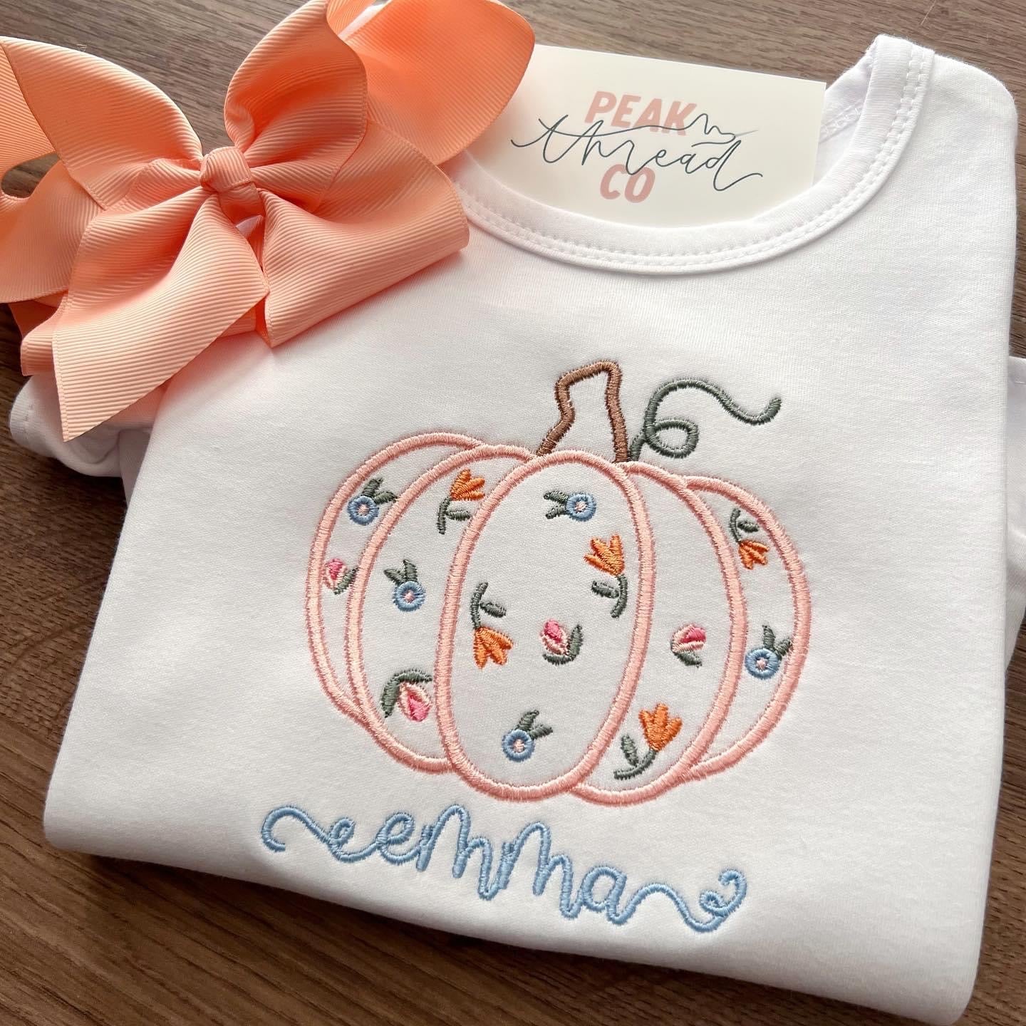 Fall Pumpkin Girl Tee