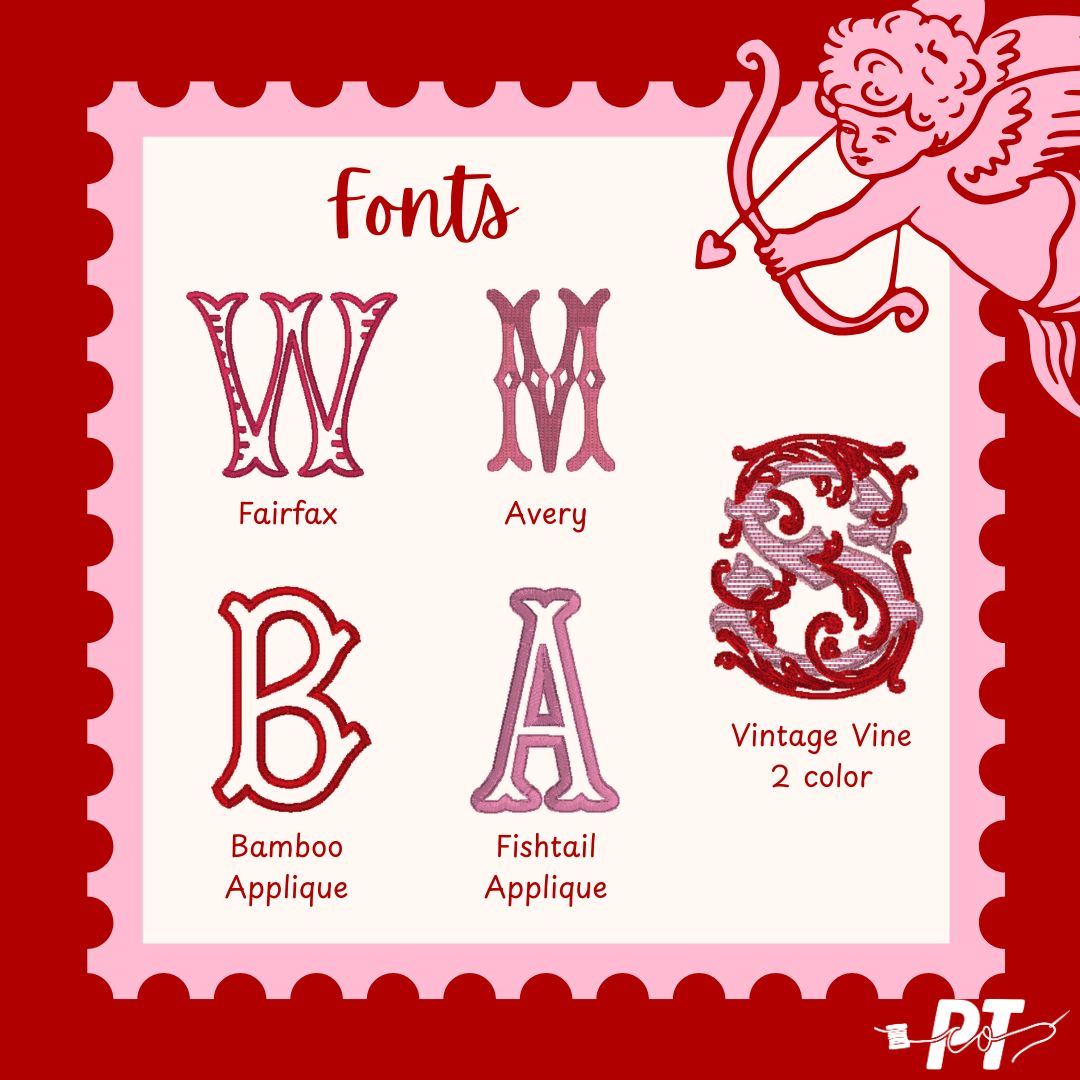 Red Scallop Edge Hand Towel