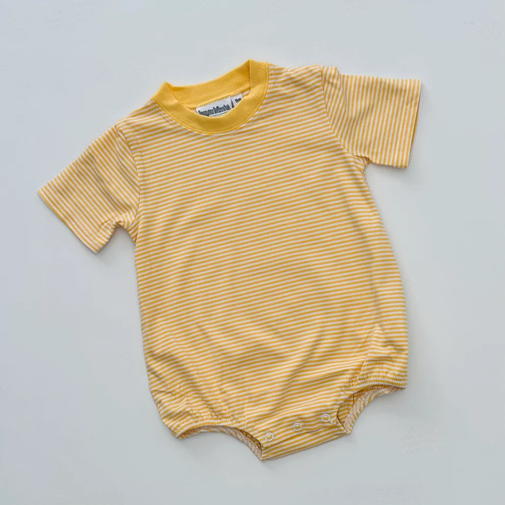 Short Sleeve Striped Bubble
