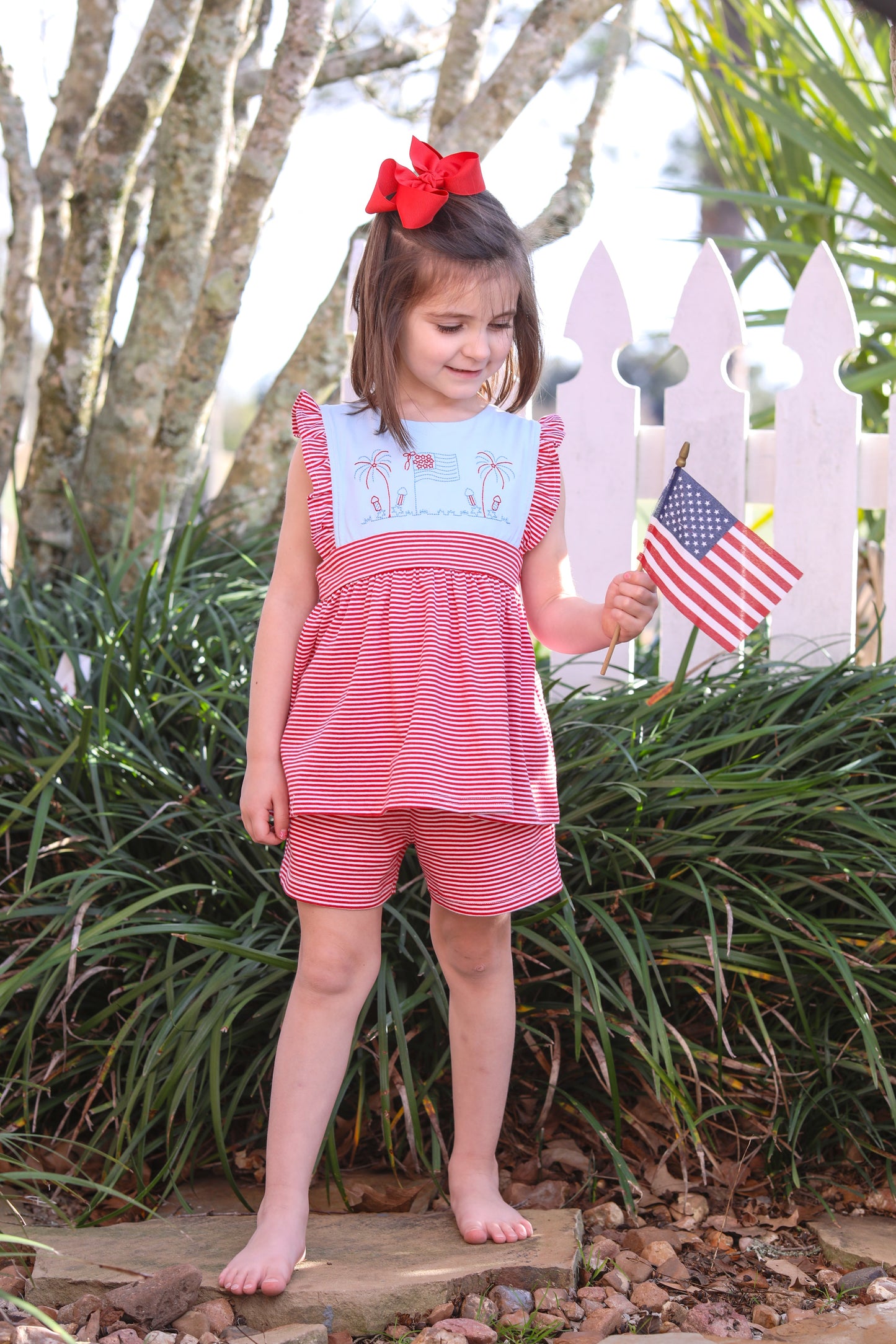 Grand Old Flag - Ruffle Short Set