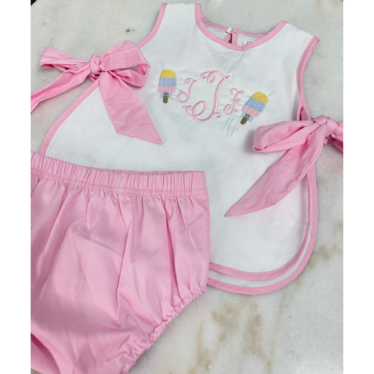 Bow Diaper Set