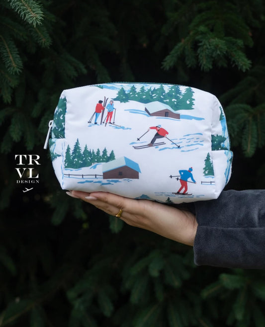 Luxe Puffer Cosmetic Bag - Hit the Slopes