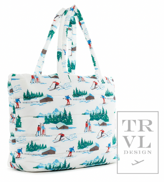 Luxe Puffer Tote Bag - Hit the Slopes