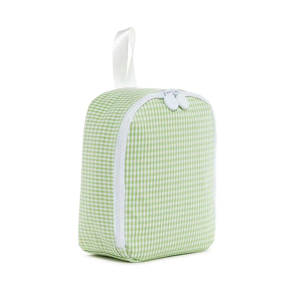 TRVL Bring It Lunch Bag in Gingham Leaf