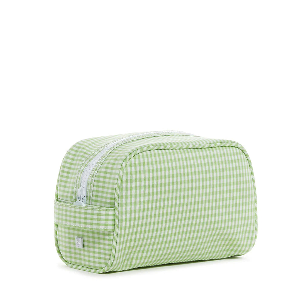 TRVL Stow It Dopp Bag in Gingham Leaf