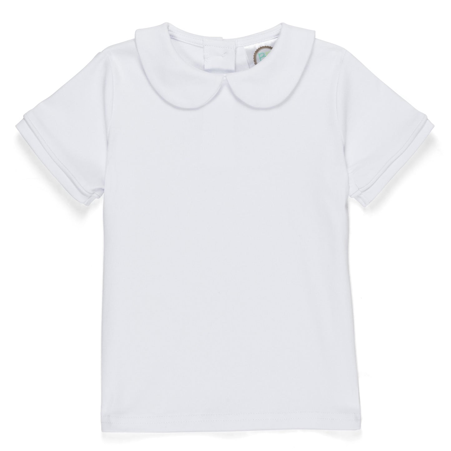 Short Sleeve Peter Pan Collar Top
