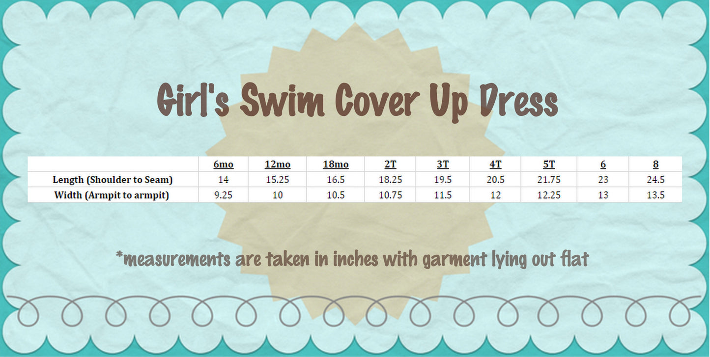 Girls Terry Cloth Swim Cover-Up Dress